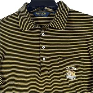 Polo Golf Ralph Lauren U.S. Open Oakmont‎ 2016 Striped Golf Polo Shirt Men Large